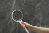 HANSGROHE HG Handbrause Rainfinity 130 3jet Chrom – 3 Strahlarten, QuickClean, Select-Taste