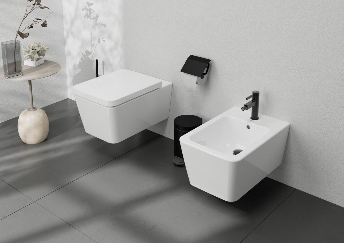 HANSGROHE Finoris Einhebel-Bidetmischer mit Push-Open Ablaufgarnitur, chrom