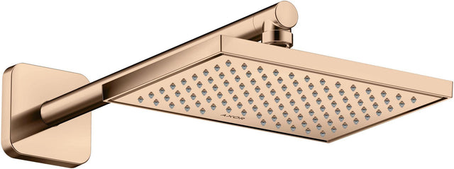 AXOR Brausearm 390mm DN 15 softsquare polished red gold – Wandmontage, Messing