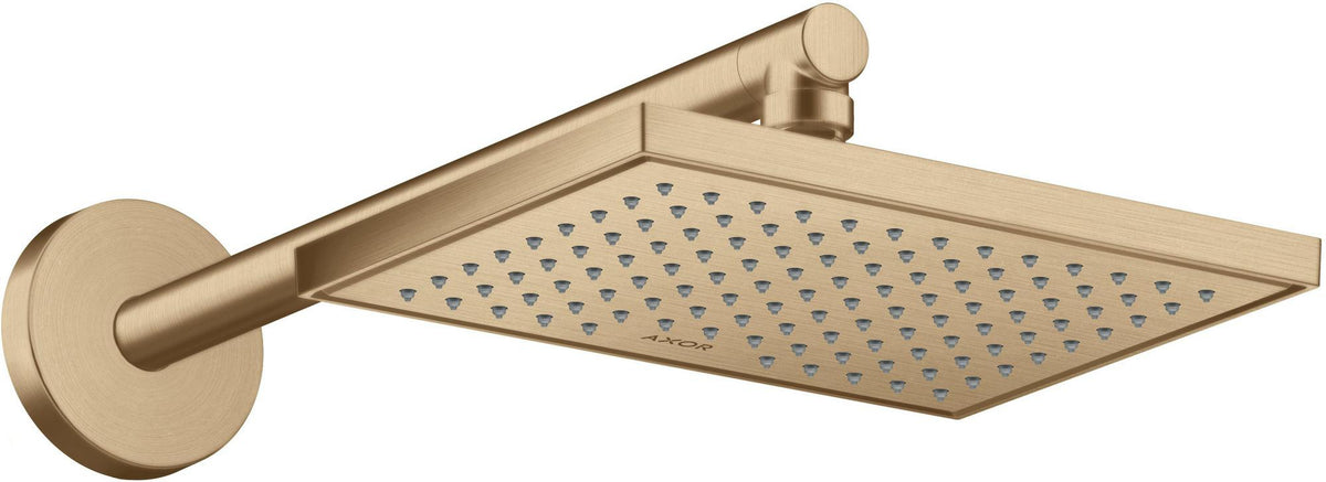AXOR Kopfbrause 245 x 185 mm, 1 Jet, Chrom – Rain-Strahl für Wand- und Deckenmontage