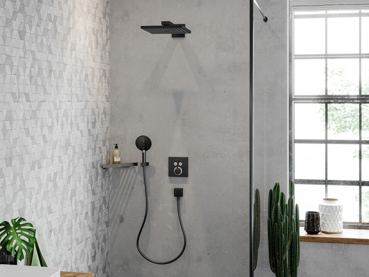 Hansgrohe FixFit Square Schlauchanschluss mit Rückflussverhinderer, chrom