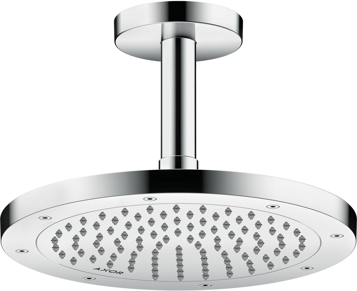 AXOR Kopfbrause 245 1 Jet EcoSmart Chrom – Rain-Duschkopf für Wand- und Deckenmontage