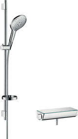 HANSGROHE Raindance Select S Brausekombi 650 mm Chrom – Duschsystem mit Thermostat & 3 Strahlarten