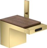 AXOR MyEdition Platte 150 in Leder – Abnehmbare Design-Abdeckung für Waschtischarmaturen