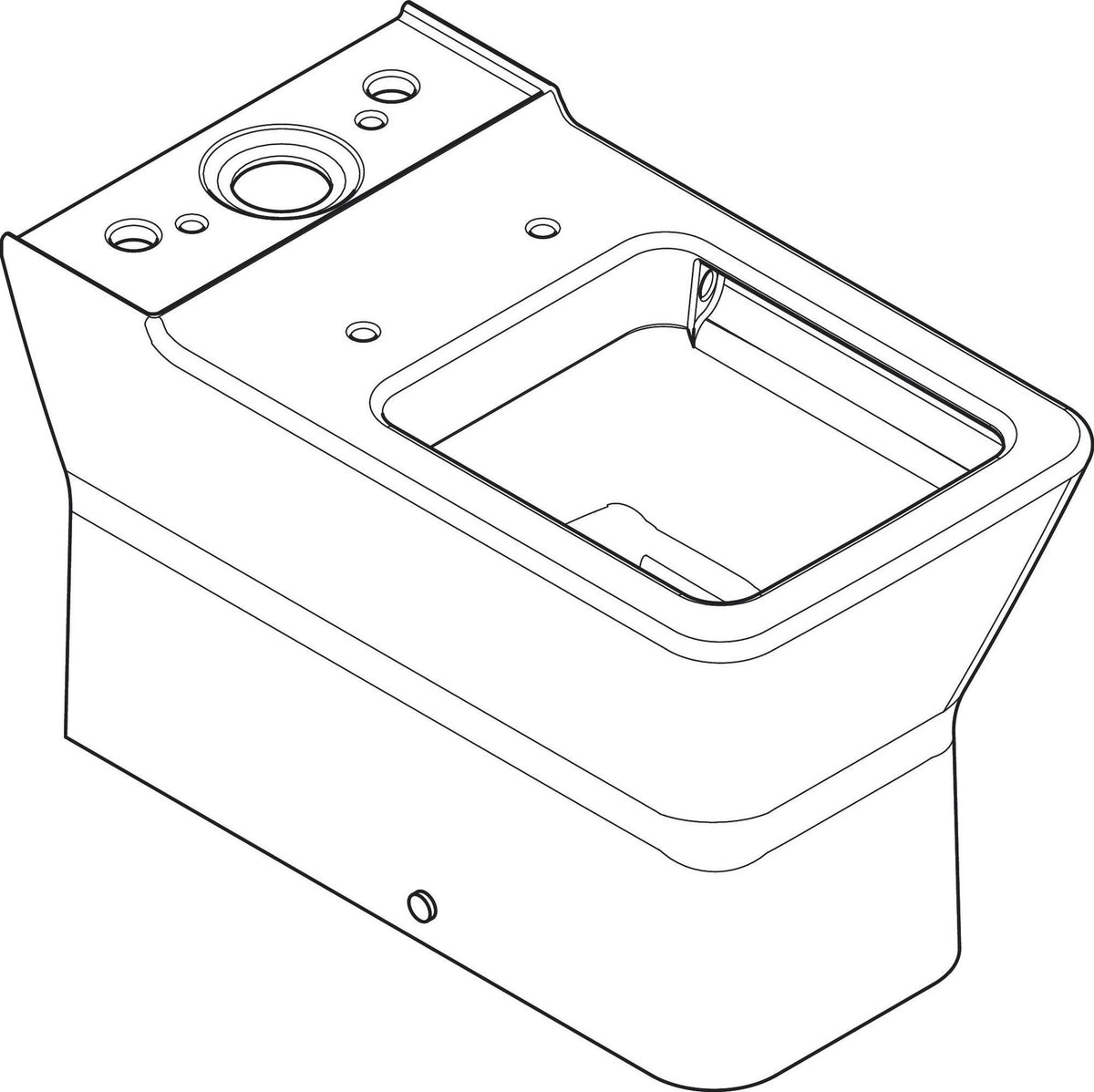 HANSGROHE EluPura Original Q Stand-WC mit SmartClean Glasur und AquaChannel Spülung