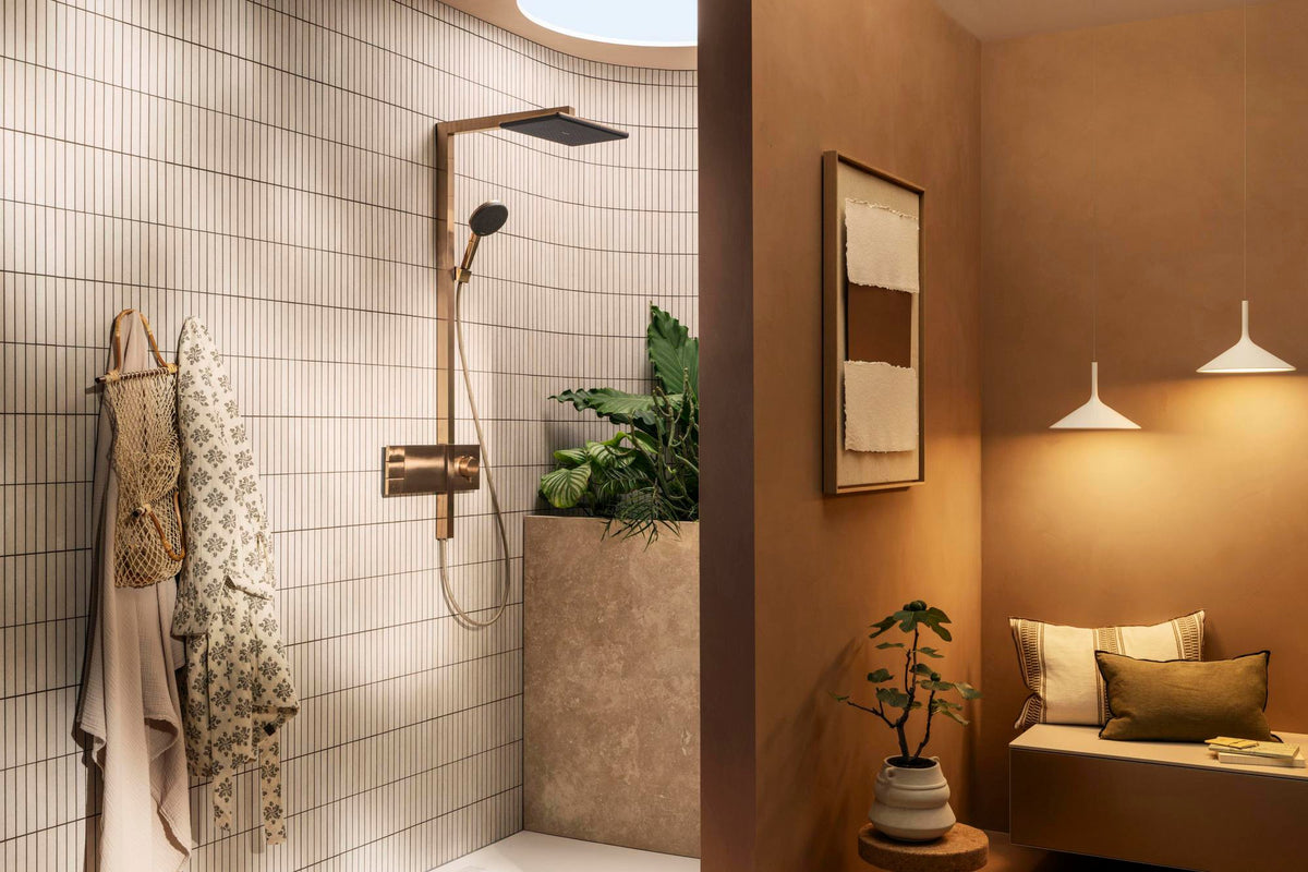 HANSGROHE Duschsystem Raindance Alive Q 2jet EcoSmart mit ShowerSelect Comfort Thermostat