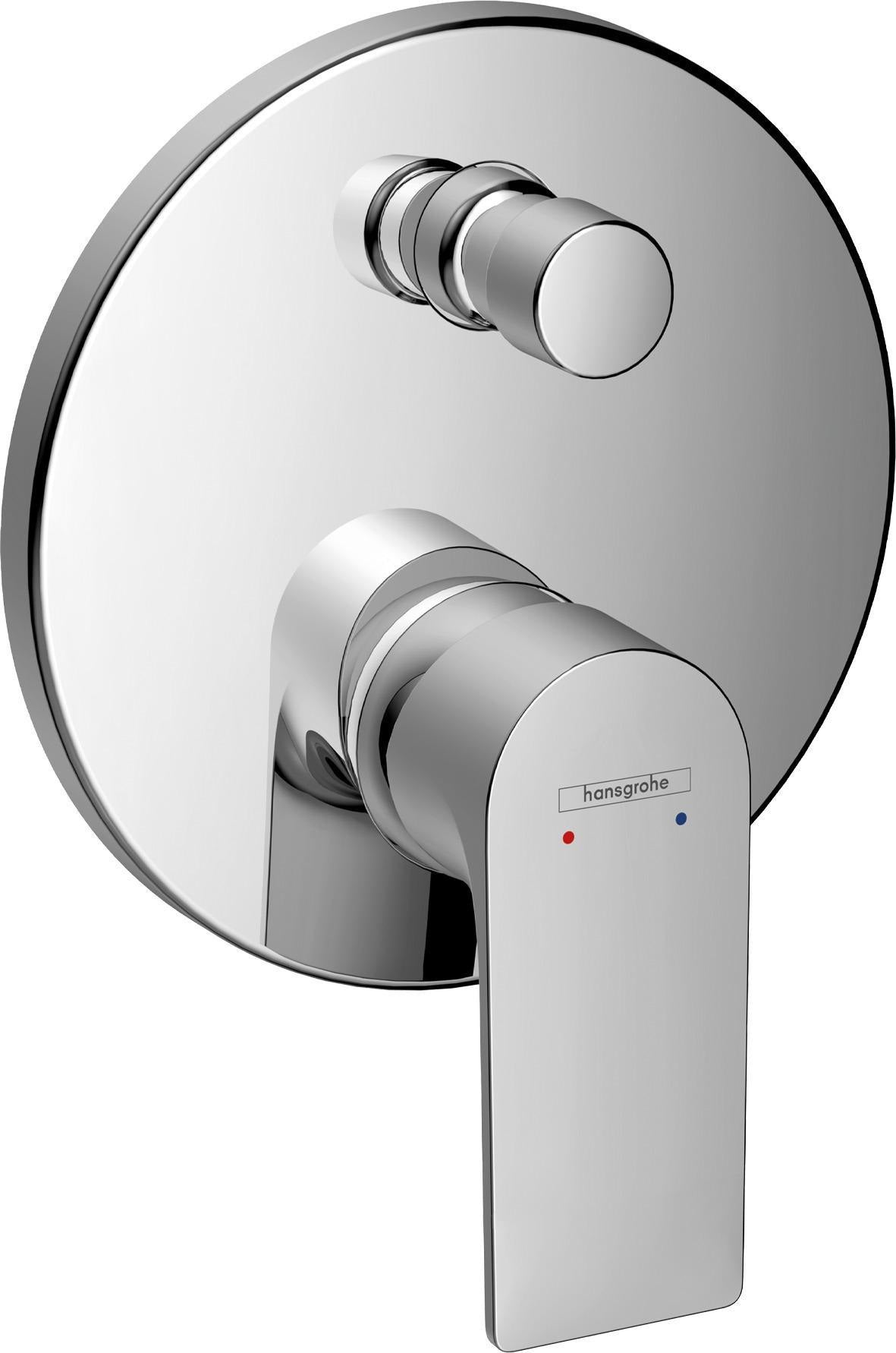 HANSGROHE Rebris E Einhebel-Wannenmischer Fertigmontageset Unterputz Chrom