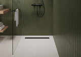 Hansgrohe RainDrain Go Komplettset Duschrinne 1000 mm rückseitig befliesbar für Standard- und flache Installation, matt schwarz