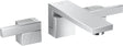 AXOR Edge 3-Loch Waschtischarmatur F-Set Wandmontage Diamantschliff Chrom – Hansgrohe