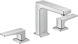 HANSGROHE Metropol 110 3-Loch-Waschtischarmatur Chrom mit Push-Open Ablaufgarnitur DN 15