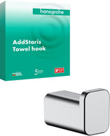 Hansgrohe AddStoris Einzelhaken Chrom – Wandmontage, verdeckte Befestigung, verchromt