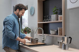 HANSGROHE HG Spültischmischer 220 Schwenkauslauf M421-H220 Chrom – ComfortZone 220, 360° Schwenkbereich