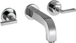 AXOR CITTERIO 3-Loch-Waschtischarmatur DN 15, Unterputz, Hebelgriffe, Chrom – von Hansgrohe