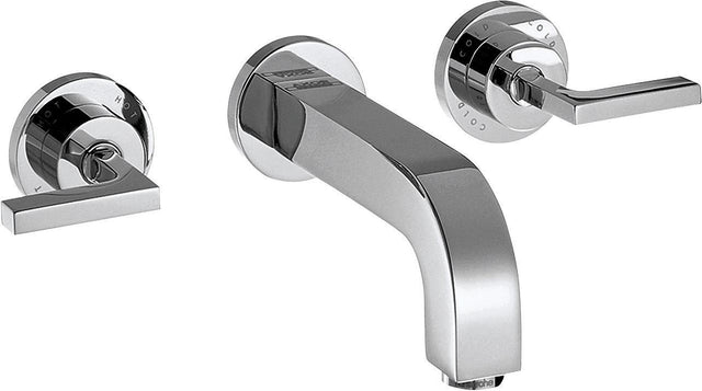 AXOR CITTERIO 3-Loch-Waschtischarmatur DN 15, Unterputz, Hebelgriffe, Chrom – von Hansgrohe