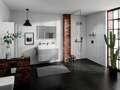 HANSGROHE Rainfinity 130 3jet EcoSmart Handbrause mit Select-Taste und PowderRain
