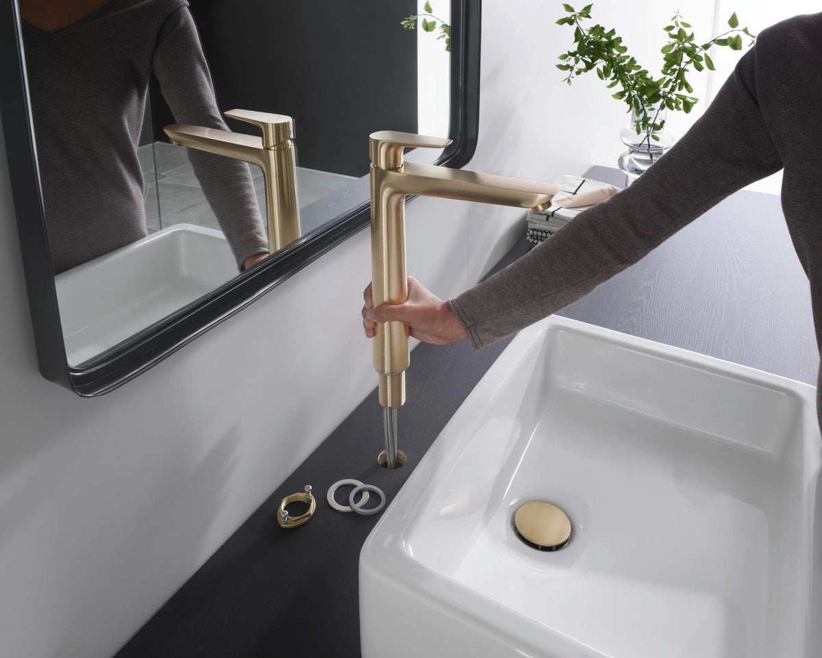 HANSGROHE Talis E Einhebel-Waschtischmischer 240 mit Zugstangen-Ablaufgarnitur, chrom