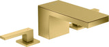 AXOR MYEDITION 3-Loch-Waschtischmischer 70 ohne Platte in polished gold optic – PowderRain