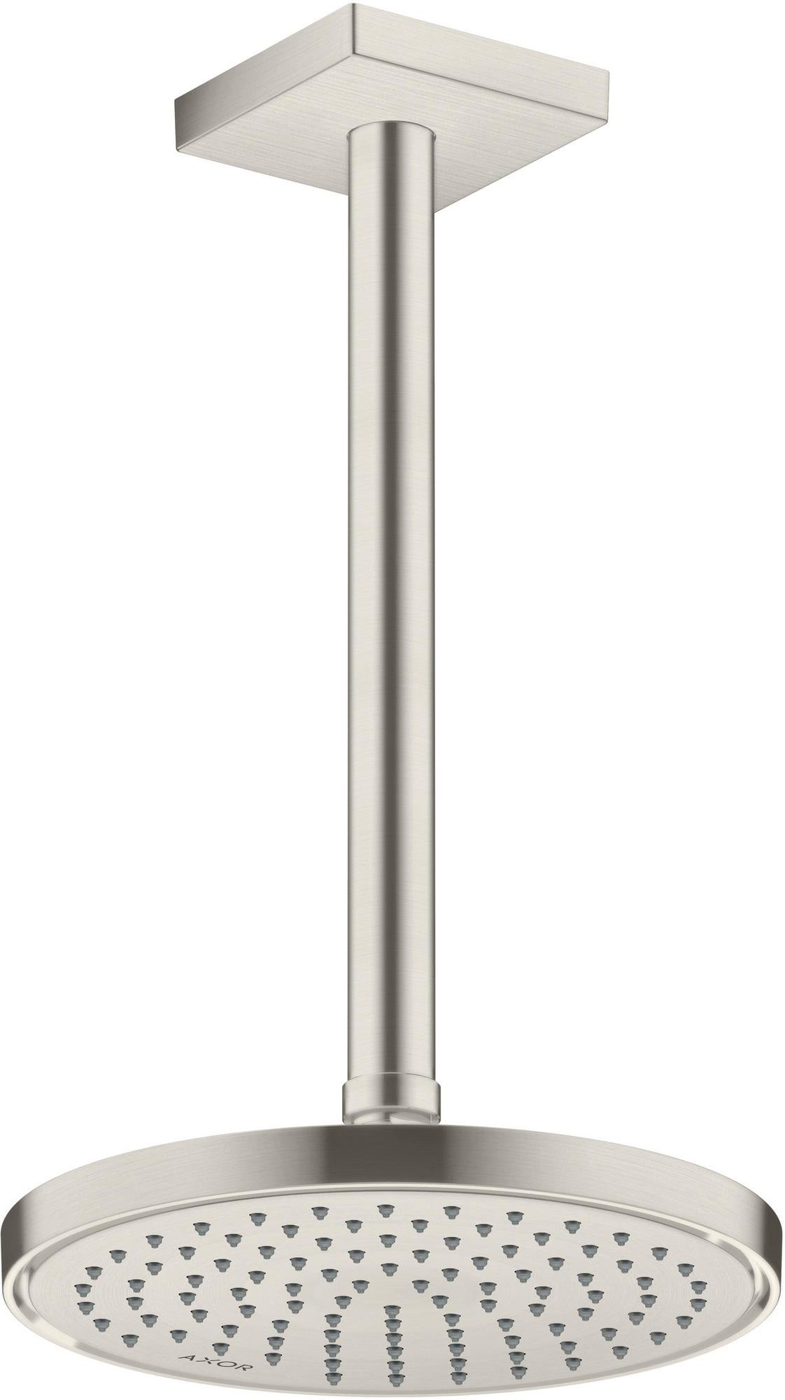 AXOR Decken-Anschlussstück 300 mm DN 15 eckig brushed brass
