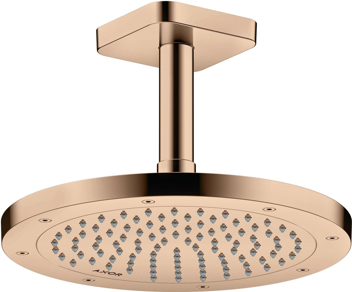 AXOR Kopfbrause 245 1 Jet EcoSmart Chrom – Rain-Duschkopf für Wand- und Deckenmontage