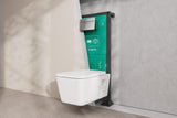 Hansgrohe iFrame Element E Betätigungsplatte mit 2-Mengen-Spülung, Metall, gebürstet