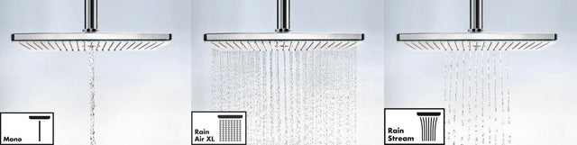 Hansgrohe Rainmaker Select 460 Kopfbrause 2jet DN 15 mit Deckenanschluss 100 mm weiß/chrom