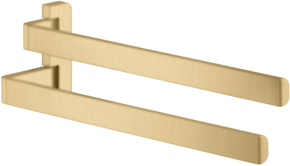 AXOR Universal Softsquare Doppel-Handtuchhalter, schwenkbar, Chrom, Wandmontage, 409 mm