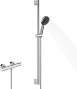 AXOR Pulsify Select S Brausesystem 105 3jet mit Ecostat Thermostat und 90 cm Brausestange in Chrom