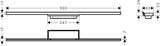 HANSGROHE RainDrain Minimalistic Duschrinne 700 mm chrom, befliesbar, Dryphon, wandangebunden