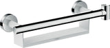 HANSGROHE UNICA COMFORT Haltegriff weiß/chrom mit Ablage und Brausehalter