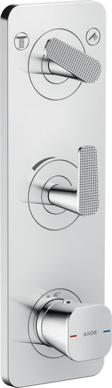 AXOR Citterio C Fertigmontageset Thermostatmodul UP mit Platte Cube cut chrom – 2 Verbraucher