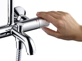 HANSGROHE Showerpipe VERNIS Blend 200 1jet mit Wannenthermostat EcoSmart chrom