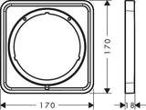 HANSGROHE Verlängerungsrosette ShowerSelect Comfort 5 mm Chrom – 170 x 170 mm
