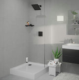 HANSGROHE Kopfbrause Crometta E 240 mattschwarz – 240 mm, 1 Strahlart Rain, Anti-Kalk