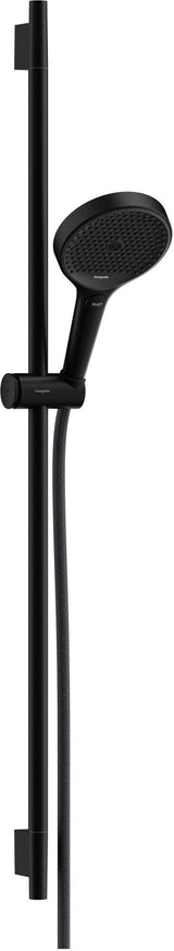 HANSGROHE Rainfinity 130 3jet Brauseset mit 90 cm Stange, Push-Schieber und Textilschlauch in Chrom