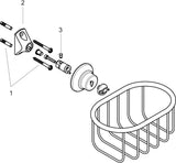AXOR MONTREUX Seifenkorb Wandmontage verchromt – ovale Duschablage von Hansgrohe