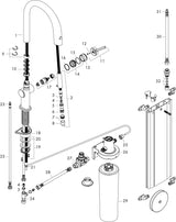 HANSGROHE Filtersystem 210 Aqittura M91 Ausziehschlauch, 1 Jet, sBox Chrom