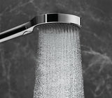 HANSGROHE HG Handbrause Rainfinity 130 3jet Chrom – 3 Strahlarten, QuickClean, Select-Taste