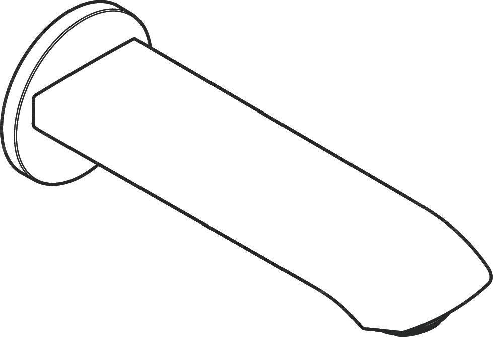 HANSGROHE Wanneneinlauf METRIS DN20, Ausladung 165 mm, Wandmontage, Chrom