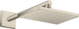 AXOR Kopfbrause 245 x 185 mm 1 Jet EcoSmart Chrom – Rain-Duschkopf für Wand- und Deckenmontage