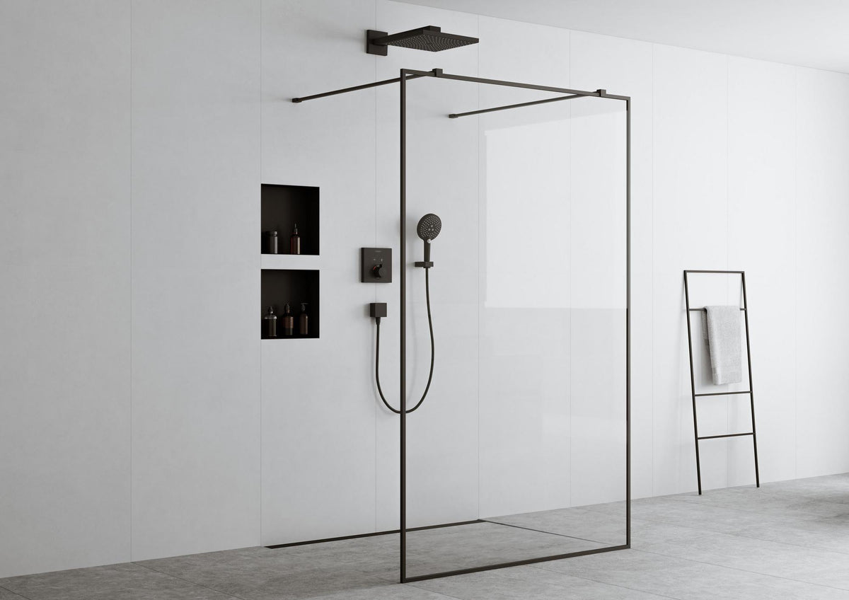 HANSGROHE XtraStoris Minimalistic Wandnische rahmenlos mattschwarz 300x150x100 mm