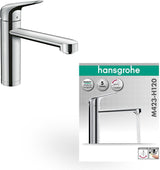 HANSGROHE Focus M42 Spültischmischer M423-H120 mit 360° Schwenkauslauf und Vorfenstermontage in Chrom