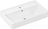 HANSGROHE Waschtisch Xanuia Q Compact 650x390mm weiß mit Hahnloch und Überlauf