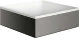 AXOR Suite Aufsatzwaschtisch 285x285mm SolidSurface mit chrom Designrahmen, ohne Hahnloch & Überlauf