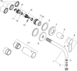AXOR UNO Einhebel-Waschtischmischer Unterputz 165 mm Bügelgriff Chrom