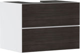 HANSGROHE Xevolos E Waschtischunterschrank 780 mm eiche dunkel mattweiß grifflos