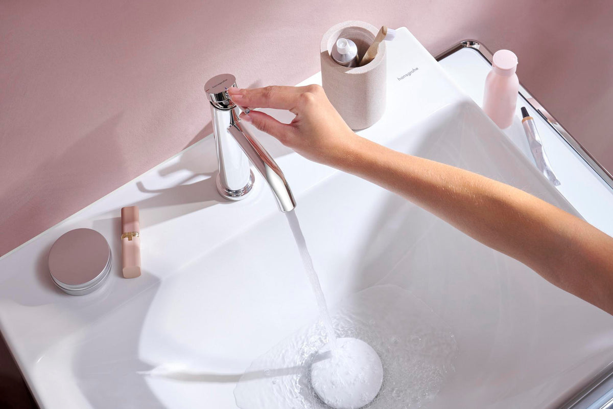 Hansgrohe Tecturis S Einhebel-Waschtischmischer ComfortZone 110 CoolStart Chrom mit Zugstange