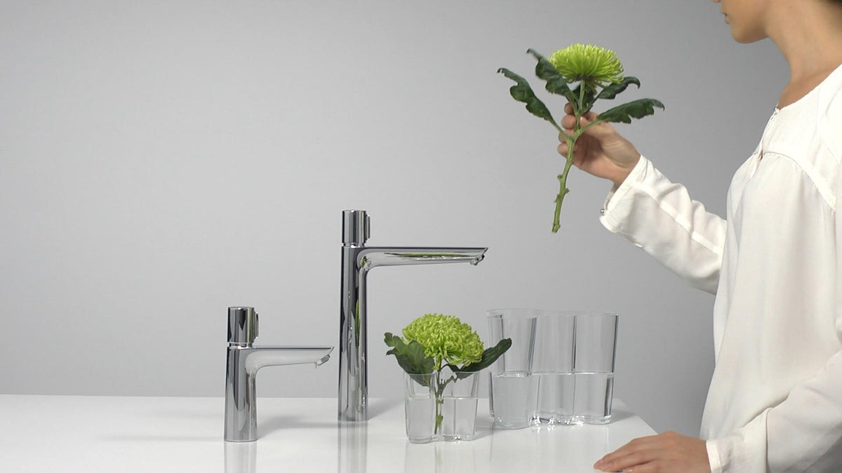 HANSGROHE Talis E Select Waschtisch-Einhandhebelmischer DN 15 Chrom mit Zugstangen-Ablaufgarnitur