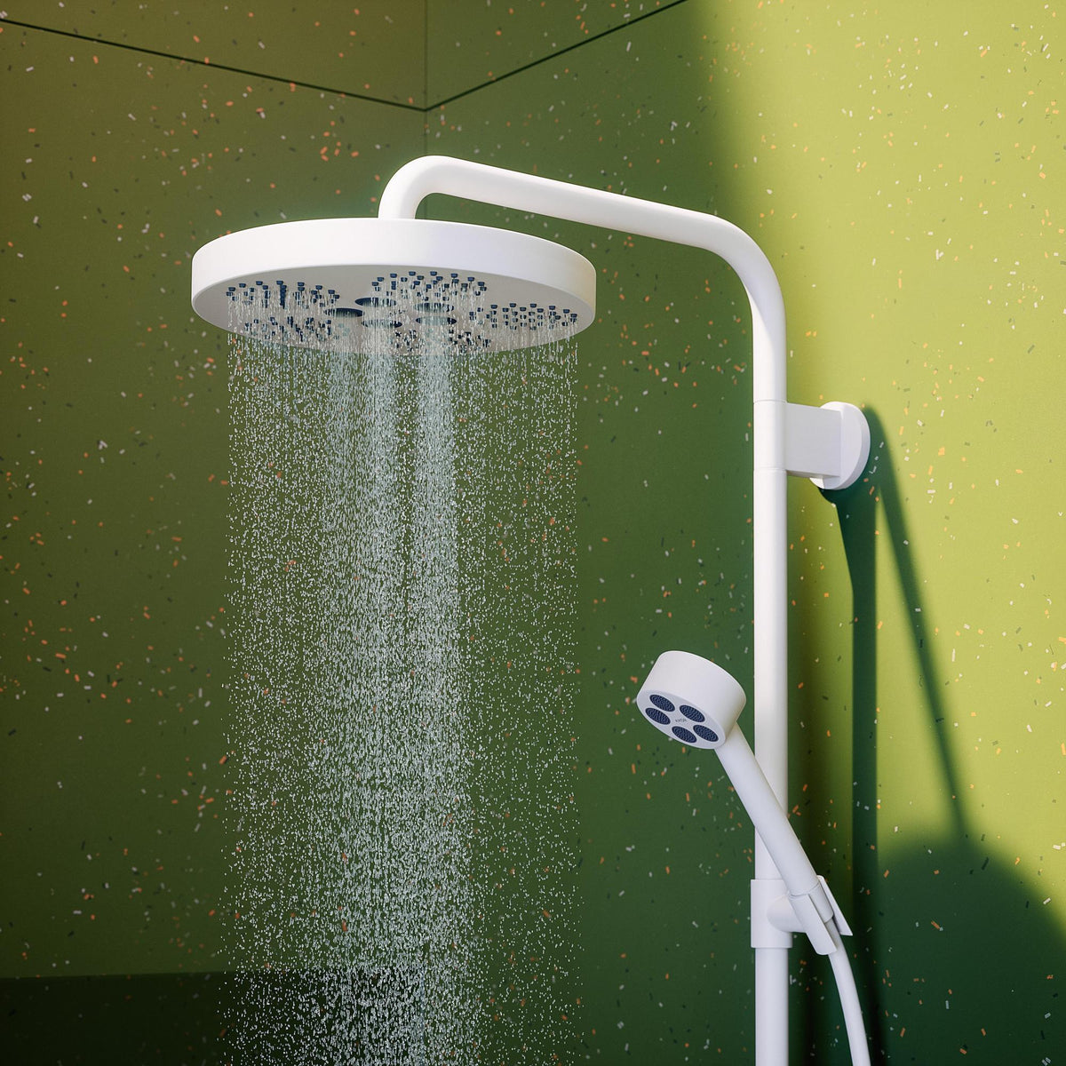 AXOR ONE 280 1jet Showerpipe Unterputz Chrom – Duschsystem mit Kopf- und Handbrause