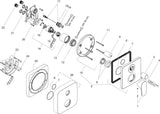 AXOR CITTERIO M UP Einhebel-Wannenmischer – Wandmontage, Chrom, mit Umsteller