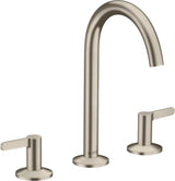 AXOR ONE 3-Loch-Waschtischarmatur 170 mit Push-Open Ablaufgarnitur Chrom